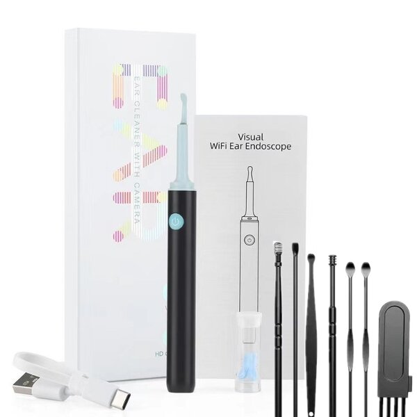 Ear Cleaner Manufacturer - Electric Earwax Removal Wifi Otoscope Visible 1080p Wireless Earpick Tool