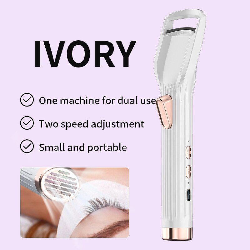 Eyelash Curler Manufacturer - 2025 USB Rechargeable Electric Heated with Lash Fan Dryer for Extensions