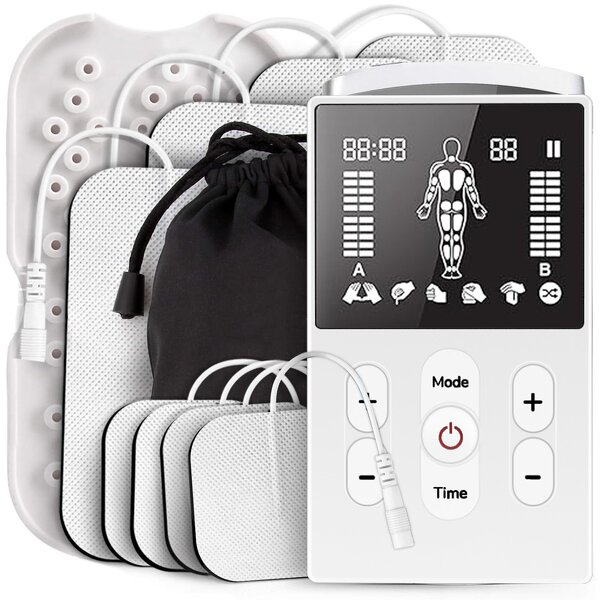 Muscle Stimulator Manufacturer - EMS TENS-EMS Machine with Electrodes Pads for Toning Recovery & Pain Relief