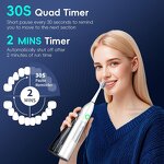 Oral Irrigator Manufacturer - Portable Cordless Electric Dental Water Flosper with 2 Heads