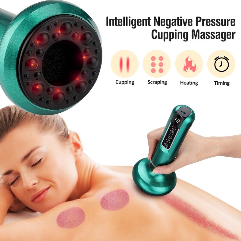 Vacuum Cupping Massager Manufacturer - 12 Level Rechargeable Electric for Body Scraping Suction Gua Sha