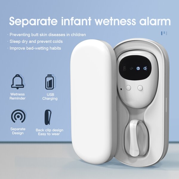Bedwetting Alarm Manufacturer - Wireless for Boys and Girls 3 Working Modes USB Rechargeable Pee Alarm