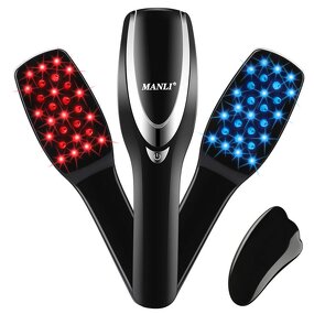Infrared Hair Massage Brush - Home Red Light Anti Hair Loss Therapy Tool