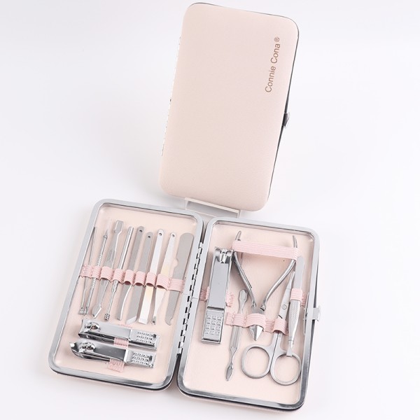 Nail Tools Kit Factory - LOQ MOQ Wholesale Price 16pcs Manicure Grooming Kit