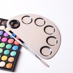 Makeup Palette Manufacturer - Factory Wholesale Stainless Steel Palette for Eye Shadow