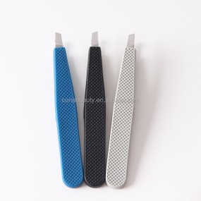 Detachable Tweezers Factory - New Product Silicone Handle Eyebrow Tweezers Cosmetic Tool
