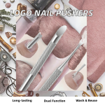 Cuticle Pusher Factory - Custom Logo Stainless Steel Dead Skin Removal Tool for Gel Polish