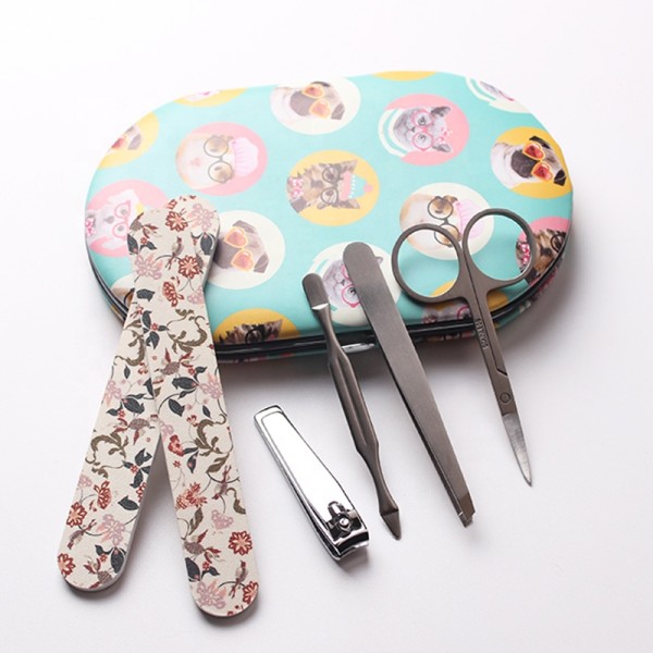 Manicure Set Manufacturer - Hot Sale Cute Animal Print 6pcs Set