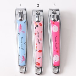 定制指甲钳源头工厂-热销印花盖碳钢指甲切割器