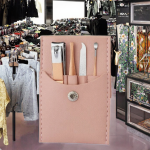 Travel Manicure Set Manufacturer - Mini Set with Stainless Steel Nail Clipper Leather Case