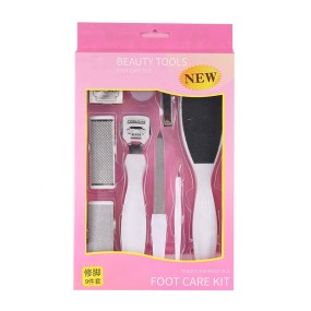 Metal Grooming Set Factory - High Quality 8pcs Daily Care Manicure Dead Skin Remover Kit