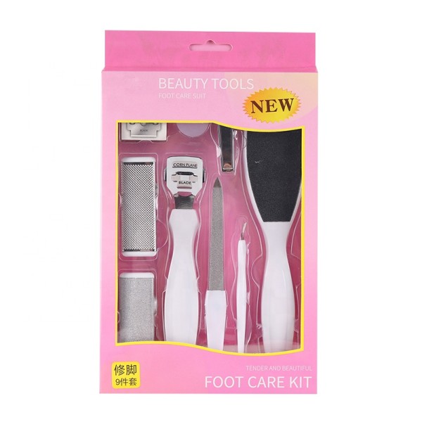 Metal Grooming Set Factory - High Quality 8pcs Daily Care Manicure Dead Skin Remover Kit