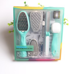 Foot Care Set Manufacturer - LOW MOQ Wholesale Price Pvc Box 8 in 1 Pedicure Set