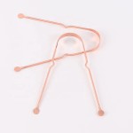 Tongue Cleaner Factory - Factory Wholesale High Quality Rose Gold U Shape Copper Scraper