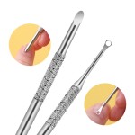 Cuticle Pusher Factory - Custom Logo Stainless Steel Dead Skin Removal Tool for Gel Polish