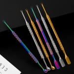 死皮推器套装源头工厂-高品质不锈钢扁平推器套装指甲工具必备