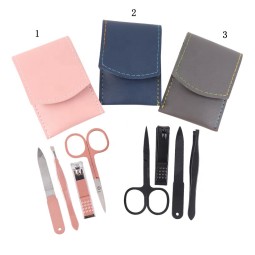 Manicure Set Manufacturer - Customizable 4pcs in Black Pink Factory Price Stainless Steel Tools
