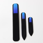 Glass Nail File Set Manufacturer - Hot Sale 3pcs Straight Crystal File Set Double Side Custom Logo