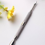 Nail Cleaner Manufacturer - Professional Stainless Steel Cuticle Pusher 2 in 1 Tool