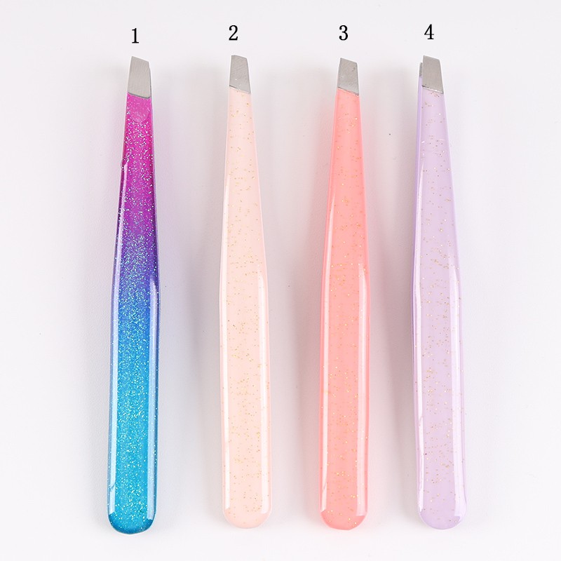 Eyelash Tweezers Manufacturer - Wholesale Custom Logo Stainless Steel Extension Tweezers with Pointed Tip