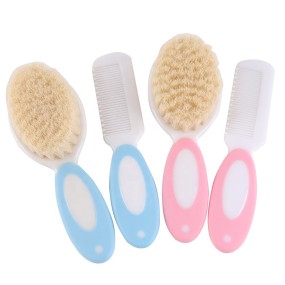 Baby Brush Set Factory - Private Label Baby Goat Hair Brush Comb Set
