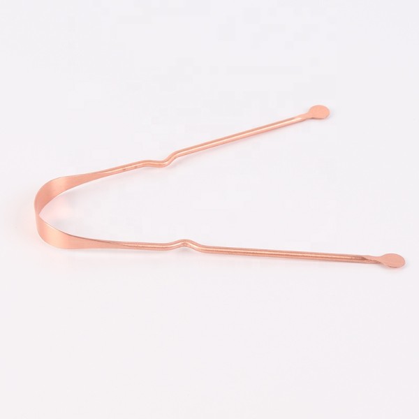 Tongue Cleaner Factory - Factory Wholesale High Quality Rose Gold U Shape Copper Scraper