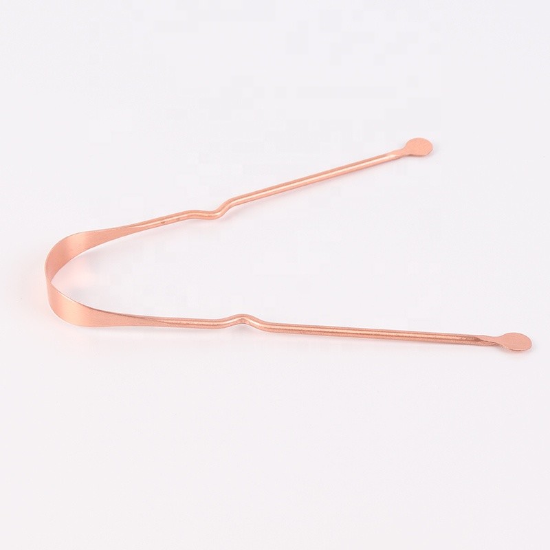 Tongue Cleaner Factory - Factory Wholesale High Quality Rose Gold U Shape Copper Scraper