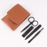Travel Manicure Set Manufacturer - Mini Set with Stainless Steel Nail Clipper Leather Case