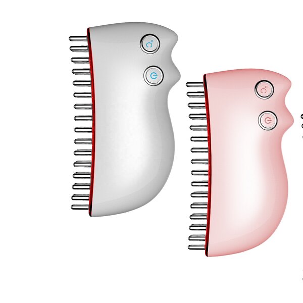 Hair Comb Manufacturer - 2022 Newest Portable Regrowth Red Light Therapy Anti Loss Double Teeth Electric Massage