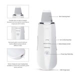 Ultrasonic Skin Scrubber Manufacturer - Deep Face Cleaning Machine USB Charging Care Tools Beauty Device Peeling Scrubs Cleaner