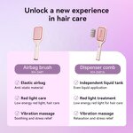 Scalp Massage Devices Manufacturer - Liquid Red Light Brush & Airbag Micro-Vibration Hair Comb for Head & Neck Relaxation