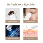 Facial Beauty Device Manufacturer - EMS Red Blue Light Therapy with Warm Compresses Vibration for Wrinkle Dark Circle Remover