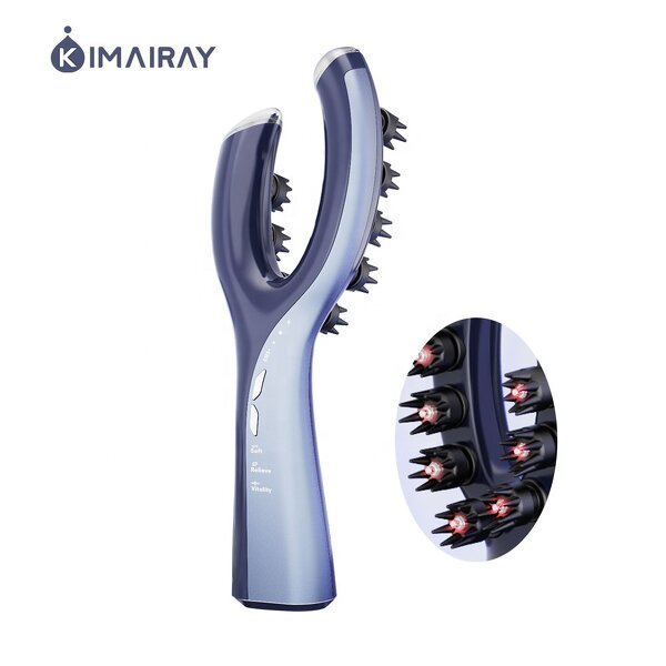 Scalp Massager Manufacturer - Hotel Hair with Red Light Vibrating Comb Plastic Handle for Hair Regrowth & Baldness Treatment