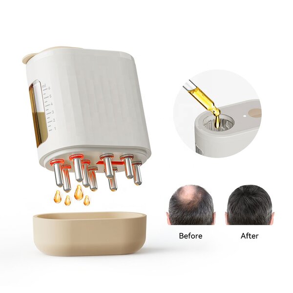 Electric EMS Comb Manufacturer - with Red Light Therapy Scalp Oil Applicator for Hair Serum Dispenser Common and Laser