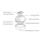 Hair Care Oil Applicator Manufacturer - Handhold Serum Dispenser Treatment 30ml Water Tank Scalp Massager Essential Oil