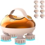 Head Massage Machine Manufacturer - New Trend Silicone Scalp Massager Tools Head Spa Electric with Red Light