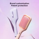 Scalp Massage Devices Manufacturer - Liquid Red Light Brush & Airbag Micro-Vibration Hair Comb for Head & Neck Relaxation