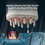 Electric Hair Treatment Comb Manufacturer - Scalp Oil Applicator Plastic Essential Oil for Hair Regeneration Anti-Loss