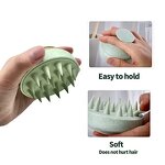 Silicone Hair Shampoo Brush - Wholesale Handheld Wheat Straw Scalp Massager