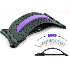 EVA Back Massager - Custom Multi-Level Upper Lower Back Stretch Relief Tool