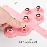PVC Body Massage Roller - Custom Color 7 Ball Deep Tissue Anti-Cellulite Tool