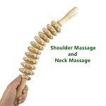 Wood Therapy Massage Tools - Neck Shoulder Waist Leg Wood Massage Roller