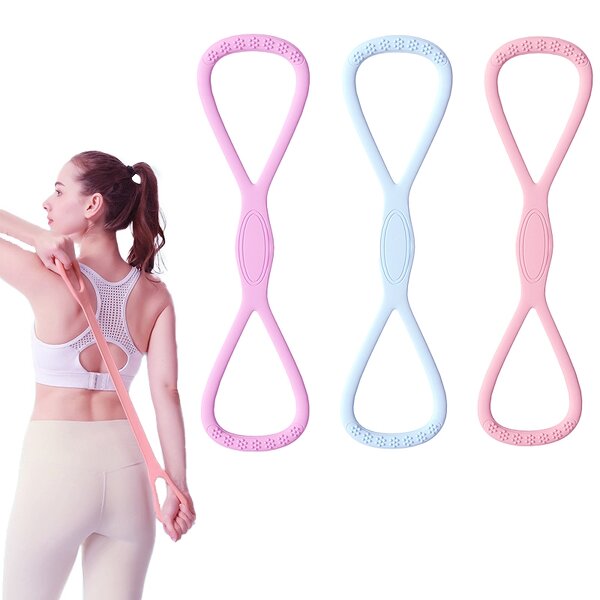 Silicone Yoga Stretch Bands - Custom Elastic Exercise Resistance Bands