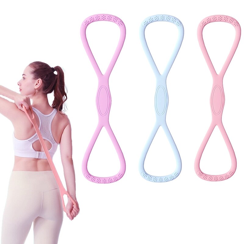 Silicone Yoga Stretch Bands - Custom Elastic Exercise Resistance Bands