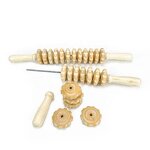Wood Therapy Massage Tools - Neck Shoulder Waist Leg Wood Massage Roller