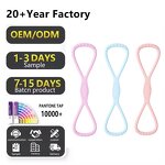 Silicone Yoga Stretching Strap - Custom Color Resistance Loop Exercise Band