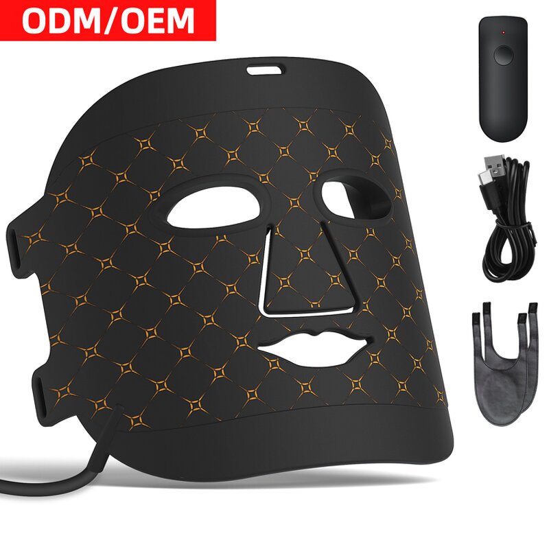 LED Light Therapy Mask Manufacturer - Hot Selling 2023 7 Colors Silicone Electric for Black Beauty Skin Care