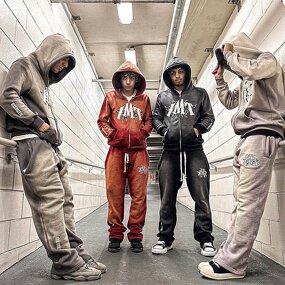 Unisex Tracksuit Set - Winter Casual Custom Print Oversized Sweat Suit