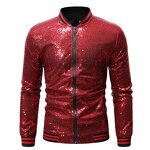 Men's Sequin Jacket - Full Customize Football Mardi Gras Sparkly Outerwear