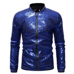 Men's Sequin Jacket - Full Customize Football Mardi Gras Sparkly Outerwear